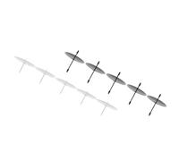 CATIEBYE 10pcs Metal Candle Fixators for Pillar Candles in Black and Silver for Festivals and Advent Decoration