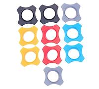 CATIEBYE 10pcs Microphone Anti Roll Ring and Shockproof Rubber Anti Slip Protection Rings for Handheld Wireless Mics for Ktv Office Training Orange Navy Black Gray Red