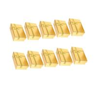 CATIEBYE 10pcs Small Jewelry Boxes with Lids for Rings Earrings Necklaces Elegant Present Packaging Gift Boxes for Christmas Party Favors Protective and Stylish Storage