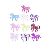 CATIEBYE 10pcs Unique Unicorn Hairpin Bobby Pin Sparkling Girls Hair Clips for Parties Festivals