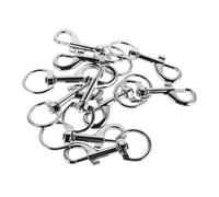 CATIEBYE 10PCS Zinc Alloy Fish Mouth Snap Hooks Heavy Duty Quick Release Clips for Keys Bags and Outdoor Use Durable Grade Hardware for Travel Office and Home