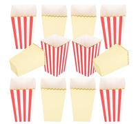 CATIEBYE 12pcs Disposable Popcorn Boxes Made of Paper, Portable and Easy to Use Popcorn Storage Boxes for Home and Movie Night Snacks
