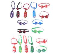 CATIEBYE 16pcs Dog Bow Ties Pet Ties Webbing Reusable Skin-friendly Washable Comfortable Christmas Pet Accessories for Dogs and Cats Photography Props