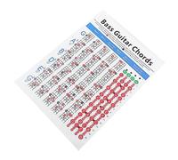 CATIEBYE 1pc Electric Bass Chord Chart Learning Aid Music Poster for Beginners Practical Fretboard Diagram for Music Classroom Practice