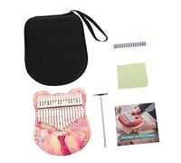 CATIEBYE 1set Key Acrylic Kalimba Thumb Piano Cat Pattern Ergonomic Design for Beginners Producing Warm Natural Sounds Musical Instrument for All Ages