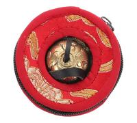 CATIEBYE 1set Nepalese Copper Finger Cymbals for Meditation and Yoga Percussion Bells with Soothing Sound for Relaxation and Spiritual Practices Protective Storage Included