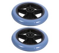 CATIEBYE 2 Pcs 5-inch Universal Front Wheels for Wheelchair and Walker, Replaceable Small Pu Casters, Drive Wheelchair Accessories for Mobility Aids