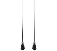 CATIEBYE 2 Pcs Bass Drum Legs for Drum Set Accessories, Silver Aluminum Alloy with Versatile Design, Adjustable Height and Angle, for Performances and Tours