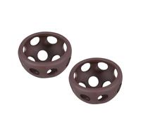 CATIEBYE 2 Pcs Ceramic Shrimp Food Holder Aquarium Set with Microporous Surface, Hemisphere Shape Breeding Place for Fish and Shrimp, Fish Tank Hiding Spot and Underwater Habitat
