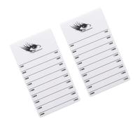 CATIEBYE 2 Pcs Eyelash Display Boards Made of White Acrylic, Easy to Carry and Reusable Lash Display Boards for Beauty Salon and Individual Home Use