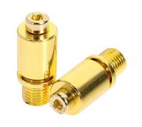 CATIEBYE 2 Pcs Gold Electric Guitar Tremolo Arm Jack Socket Replacement for Double Locking Tremolo Bridge Guitar Part Accessory for Supplies