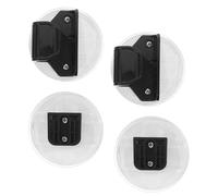 CATIEBYE 2 Set Retractable Gate Extension Pieces for Playpen Safety Stable Plastic Connectors with Secure Fixings Versatile Safety Gate Joining Plates for Home and Outdoor Use