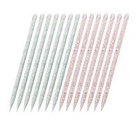 CATIEBYE 200pcs Double-ended Nail Art Pens with Dead Skin Pusher and Dotting Tips Manicure Accessory Set in Green and Red Professional Nail Art Tools for Precise Decoration and Cuticle Care