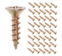 CATIEBYE 200pcs Galvanized Self Tapping Screws Flat Countersunk Head for Fiberboard Drywall Construction DIY Projects Practical Fastening