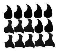 CATIEBYE 20pcs 41-inch Pvc Folk Guitar Pickguard Set, Anti-scratching Impact Protection Stickers for Acoustic and Classical Guitars, Black Teardrop and Bird Shape Guard Plates