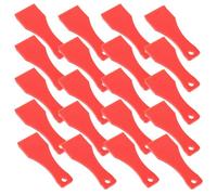 CATIEBYE 20pcs Black Plastic Lottery Cards Scraper Tool for Scratching Lottery Tickets Multi-purpose Lightweight Sticker Scraper with Hole for Chain for Friends Who like Random Color