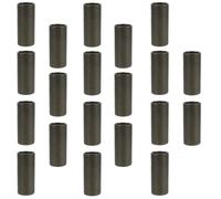 CATIEBYE 20pcs Essential Oil Bottle Packaging Tube Boxes 50ml Black Gold Kraft Paper Wrapping Case with Lid, Incense Holder Container for Travel and Aromatherapy Storage