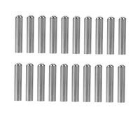 CATIEBYE 20pcs Metal Shoelace Tips Round Head Silver Aglets Diy Shoelace Accessories Replacement for Sneakers and Formal Shoes 4x20mm Seamless Metal Buckles