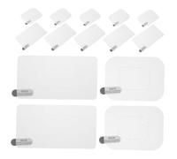 CATIEBYE 20pcs Transparent Electrostatic Dash Cam Films Pet Material Reusable Windshield Stickers for Car Glass Mounting Rearview Mirror Camera Installation Flexible Adhesive Protective