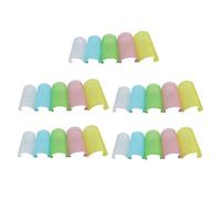 CATIEBYE 25 Pcs Flute Protectors Plastic Protective Covers for Chinese Bamboo Flutes c to g Keys Soft Material Random Colors Suitable for Folk Music Performance