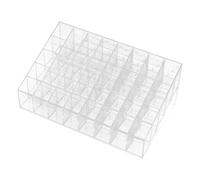 CATIEBYE 2pcs 40-grid Multi-grid Lipstick Organizer Stand Household Lipstick Storage Holder with Step Design for Makeup Table Cosmetic Display Rack and Nail Polish