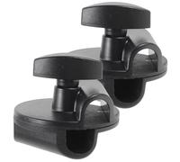 CATIEBYE 2pcs Adjustable Rotatable Microphone Arm Clamps Mic Holder Clips for Boom and Desk Stands, Universal 15mm Mounting Diameter Extension Accessories for Professional Audio Recording