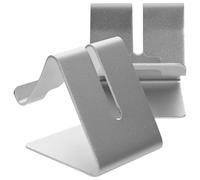 CATIEBYE 2pcs Aluminium Alloy Table Cell Phone Holder for E-readers and Tablets with Sturdy Design and Lightweight Construction, Portable Phone Tablet Stand for Travel and Daily Life Use