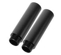 CATIEBYE 2pcs Aluminum Alloy Microphone Stand Extension Tube Mic Rack Extension Rod for Microphone Boom Arm Stand Use in Vlogging and Studio Recording