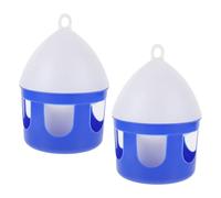 CATIEBYE 2Pcs Bird Water Dispenser Container with Scale Reusable Plastic Pigeon Accessory for Household and Poultry Convenient Automatic Water Feeder for Quail Chicken and Dove