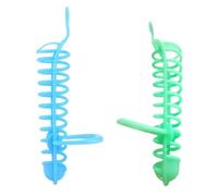 CATIEBYE 2pcs Blue Plastic Parrot Feeding Baskets with Stand Rack and Hook Design, Practical Bird Fruit Feeders for Indoor and Outdoor Use, Parrot Foraging