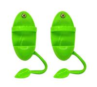 CATIEBYE 2pcs Green Plastic Parrot Feeding Basket Rack with Fine Craftsmanship, Sturdy and Not Easy to Wear, Pet Bird Supplies for Parrots to Forage and Feed