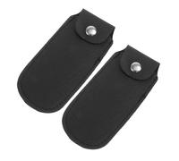 CATIEBYE 2pcs Harmonica Storage Case Set Lightweight Portable Imitation Leather Harmonica Storage Pouch for Ten-hole Blues Players