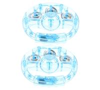 CATIEBYE 2pcs Light up Tambourines Colorful Flashing Handheld Musical Instruments for Parties Ktv Bars and Dance Events Percussion for Creating Fun Atmosphere