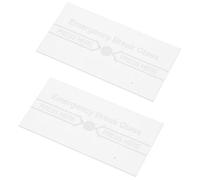 CATIEBYE 2pcs Manual Fire Alarm Glass Break Panel Cover for Emergency Use, Waterproof Fire Safety Glass Switch Cover, Essential Emergency Equipment for Scenarios