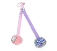 CATIEBYE 2Pcs Massage Hammer Portable Handheld Herbal Wormwood Wooden Cloth Material Precise Control Household Relaxation Tool for Travel and Home