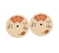 CATIEBYE 2pcs Melody Tool Chord Wheel Musicians Circle of Fifths Practical Music Theory Aid for Piano Ukulele and Guitar Players Rustic Design for Easy Chord Understanding