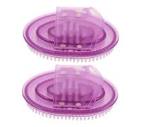 CATIEBYE 2pcs Meridian Massage Brush Soft Silicone Body Scalp Scrubber for Muscle Tension Relief Portable Acupoint Massager Tool for Full Relaxation Home Salon Use