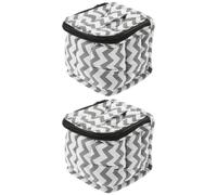 CATIEBYE 2pcs Nail Polish Bags Nail Case for 9 Bottles Organizer with Handle Easy to Carry for Home Daily Use the Go