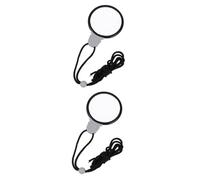 CATIEBYE 2Pcs Necklace Magnifier Pendant with Glass Lens Compact Hanging Monocular Magnifying Glass for Reading Jewelry Crafts Maps Suitable for Seniors and Professionals