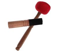 CATIEBYE 2pcs Nepalese Tibetan Singing Bowl Mallet Set Wooden and Felt Strikers for Meditation and Yoga - Medium Size Buddha Sound Bowl Accessories
