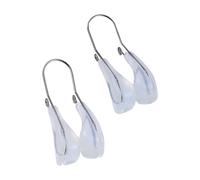 CATIEBYE 2Pcs Nose Bridge Straightener Nose Shaping Clip White Silicone Straighten Nasal Bridge Does Not Affect Work Facial Tool