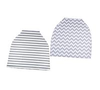 CATIEBYE 2pcs Nursing Pad Car Cover Breastfeeding Cover Scarf Boy Girl Seats Canopy for Car Seat and Stroller Use