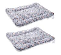 CATIEBYE 2pcs Pet Warm Mat Dog Sleeping Mat Warm-keeping Comfortable Touch Flannel Berber Fleece 13.76x11.79x1.57in Car Seat for Cats and Dogs Winter Kitten Pad Floor