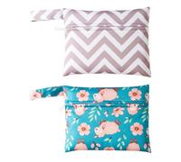 CATIEBYE 2pcs Portable Tampon Holders and Polyester Period Bags for Convenient Storage, Waterproof Material with Stylish Assorted Colours, for Indoor and Office Use by