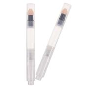 CATIEBYE 2Pcs Press-Type Makeup Powder Pen 3Ml with Sponge Tip Refillable Lip Gloss Dispenser Portable Blush Applicator for Women Travel Cosmetic Container