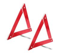 CATIEBYE 2pcs Reflective Triangle for The Car Quick Installation and Enhanced Safety Red Plastic Emergency Roadside Safety Triangles for Vehicles for Road Emergencies