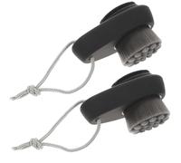 CATIEBYE 2Pcs Silicone Facial Brush Double-Sided Brush with Soft Fiber Bristles Skin Friendly Safe to Use Practical Simple Design Great Gifts for Friends and Families