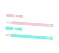 CATIEBYE 2Pcs Silicone Pencil Cover for Pencil Gen Cartoon Cat Head Design Non Toxic Protective Sleeve in Pink and Mint Green Compatible Case for Stylus Tablet Accessories