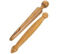 CATIEBYE 2pcs Solid Wood Foot Massage Sticks Acupressure Points, Manual Reflexology Tools for Feet and Body, Portable Wooden Massage Sticks for Home, Office, and Travel Use