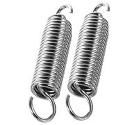 CATIEBYE 2pcs Stainless Steel Drum Foot Pedal Springs Percussion Replacement for Bass Drum Pedal Easy Assembly Musical Instrument Parts